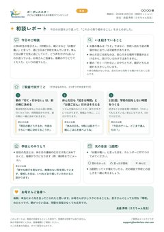 相談レポートの見本（内容は架空です）